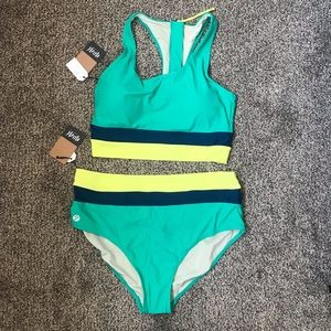 NWT Nani Swimwear Colorblock Suit Bermuda L/XL